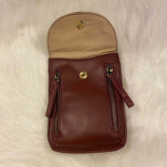 Time And Tru Crossbody Womens Maroon Purse‎ Handbag - Picture 2 of 3
